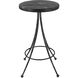 Sona 26 inch Matte Black and Natural Aged Black Counter Stool