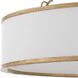 Algiers 8 Light 30 inch Textured Soft Gold Pendant Ceiling Light