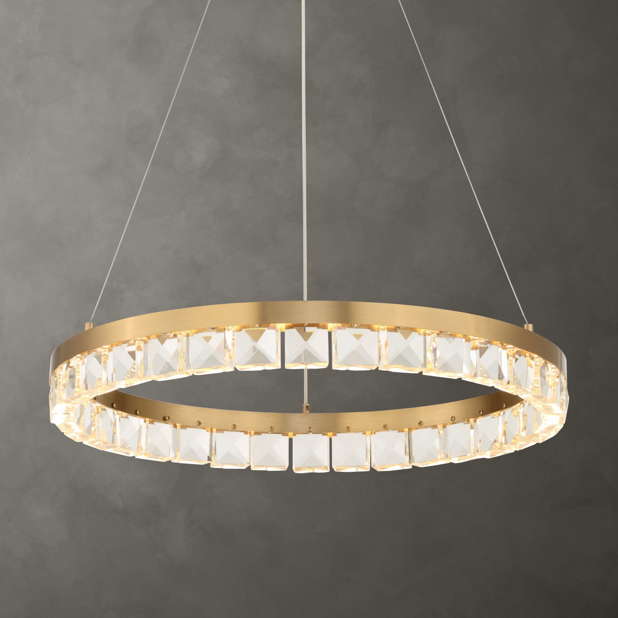 Segovia 28 inch Warm Brass Chandelier Ceiling Light