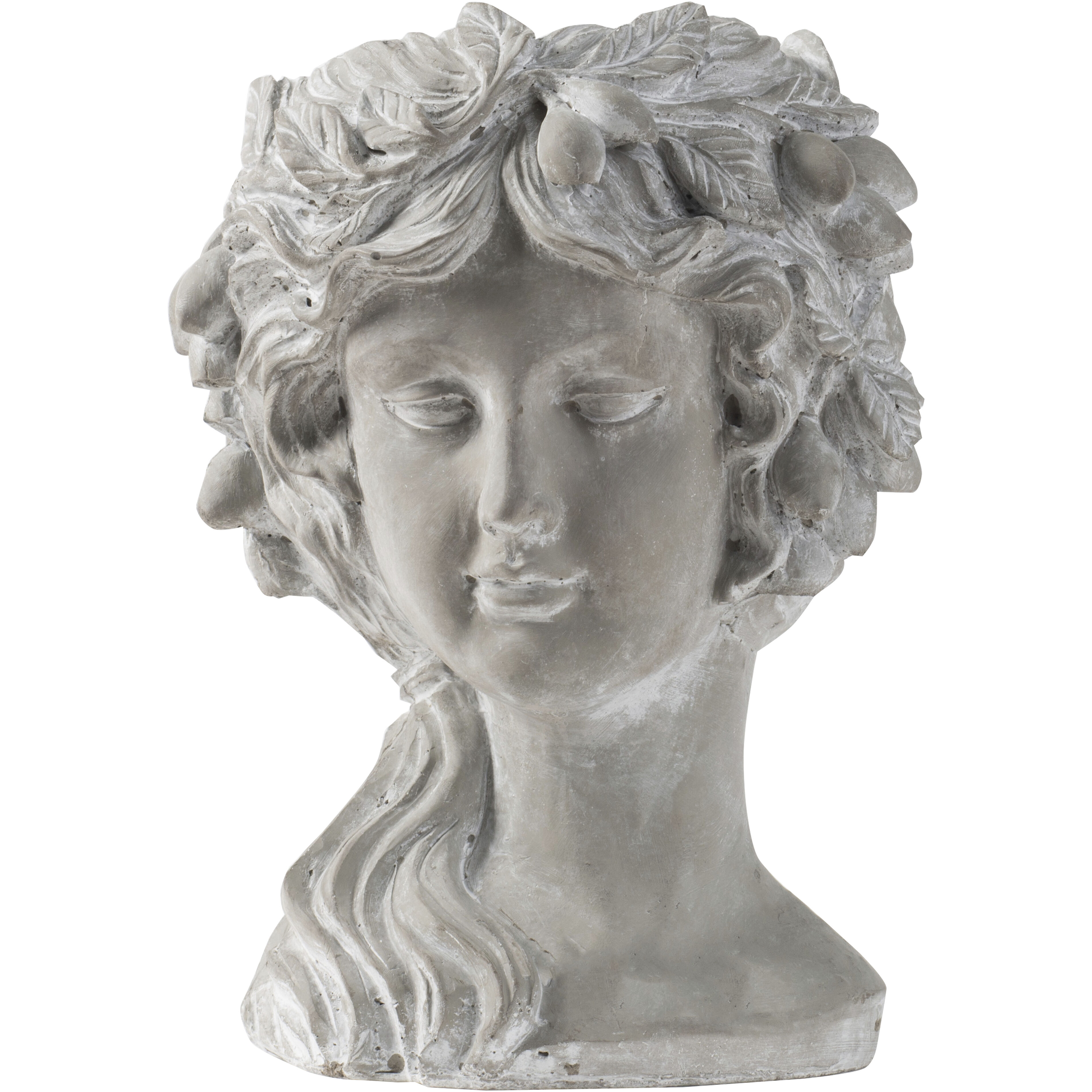 Garden Whitewash Stone Planter