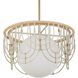 Arches 1 Light 20 inch Warm White and Natural Rattan Pendant Ceiling Light