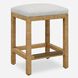 Muriel 26 inch Natural Rattan and Off White Polyester Counter Stool