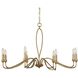 Corella 8 Light 40 inch Textured Soft Gold Chandelier Ceiling Light