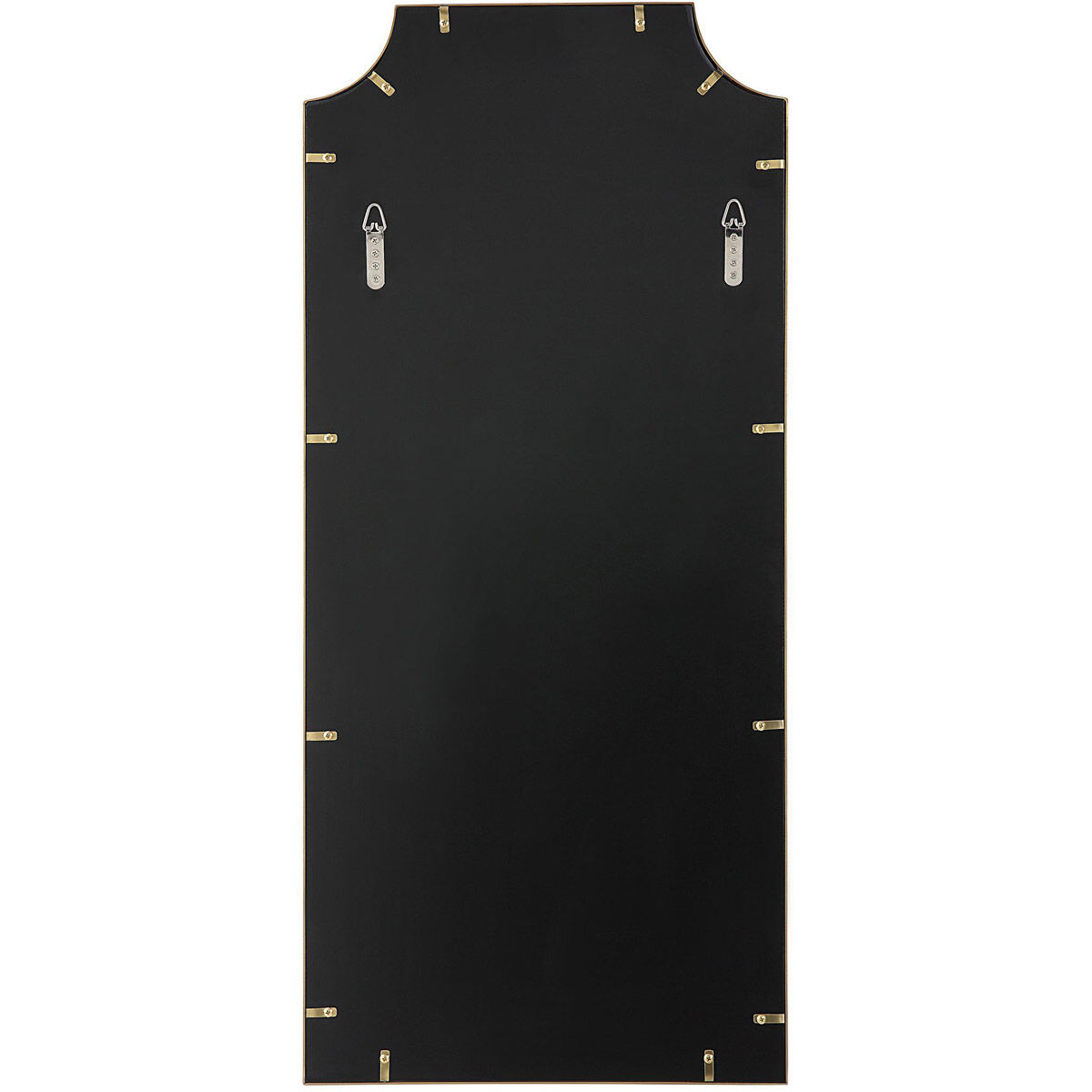 Caddington 40 X 18 inch Satin Brushed Brass Wall Mirror, Tall