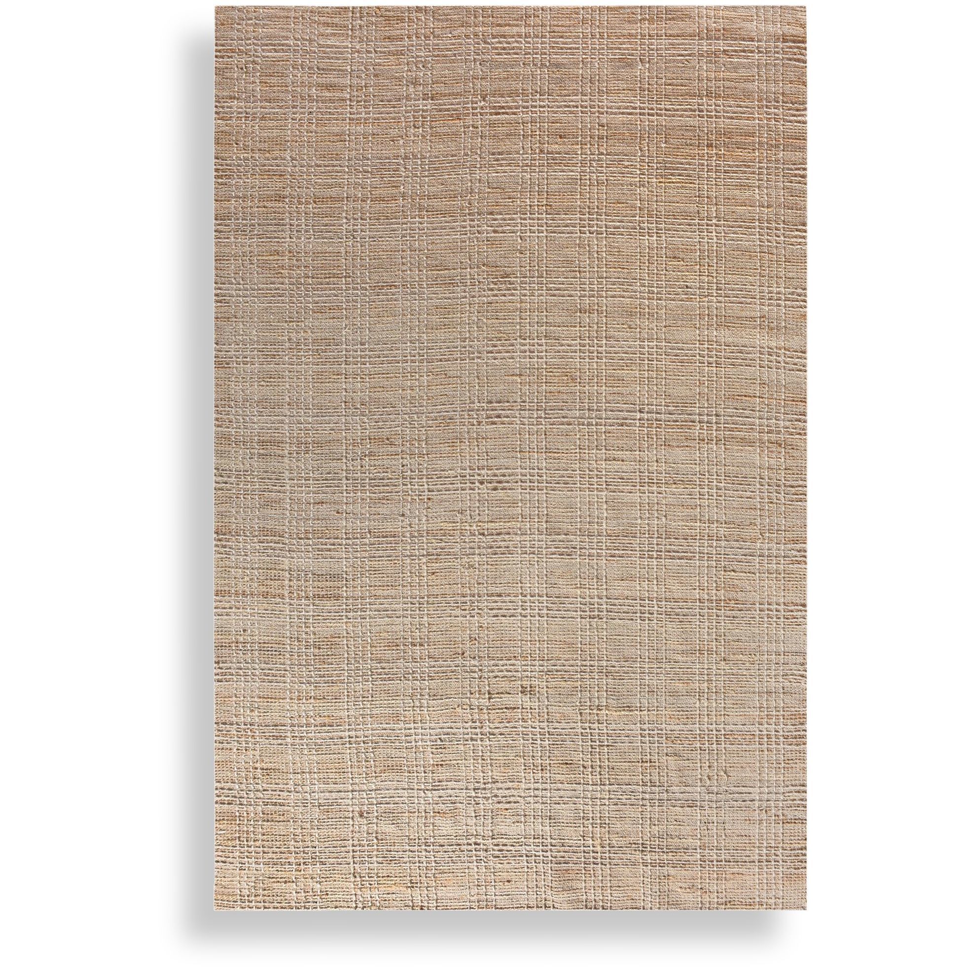 Baxton 108 X 72 inch Beige with Natural Twisted Jute Rug, 6ft x 9ft