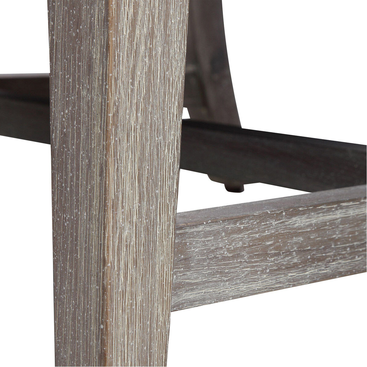 Galiot Blue and White Fabric with Natural Wood Accent Chair