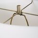 Dapple 29.5 inch 150.00 watt White Dapple on Dark Chocolate and Brushed Antique Brass Table Lamp Portable Light