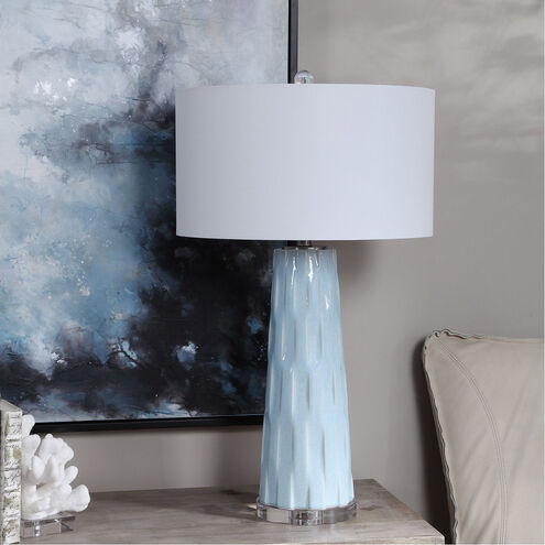Brienne 31 inch 150 watt Light Blue Table Lamp Portable Light
