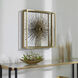 Starlight Antique Brushed Brass Mirrored Wall Decor