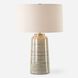 Strata 26.25 inch 150.00 watt Greenish Tan Glaze and Antique Brass Table Lamp Portable Light