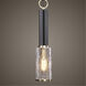 Jarsdel 1 Light 5 inch Black and Antique Brass Mini Pendant Ceiling Light