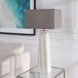 Sycamore 36 inch 150.00 watt Gloss White Ceramic with Brushed Nickel Accents Table Lamp Portable Light