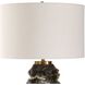 Cuoco 31.75 inch 150 watt Chocolate Brown and Off White with Crystal Table Lamp Portable Light