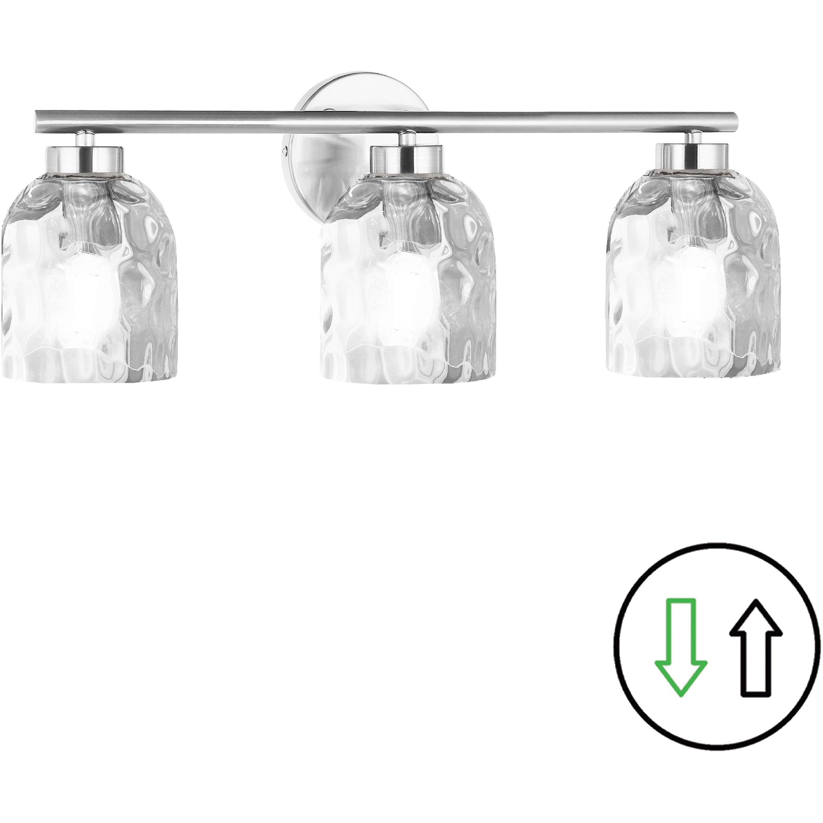 Vallora 3 Light 21.00 inch Bathroom Vanity Light