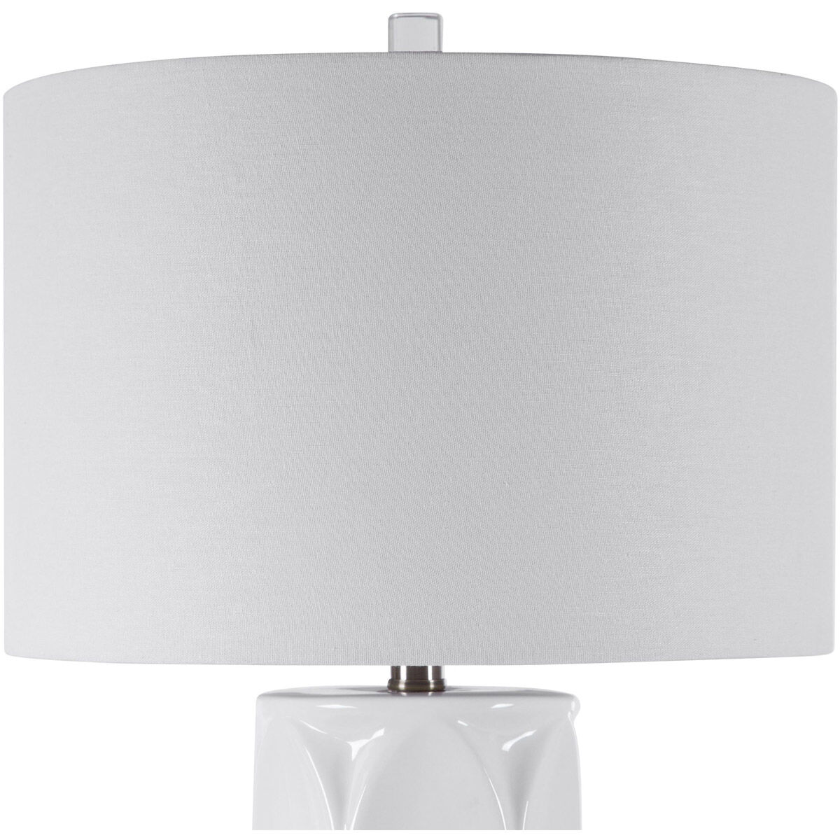 Sinclair 26 inch 150 watt White Table Lamp Portable Light