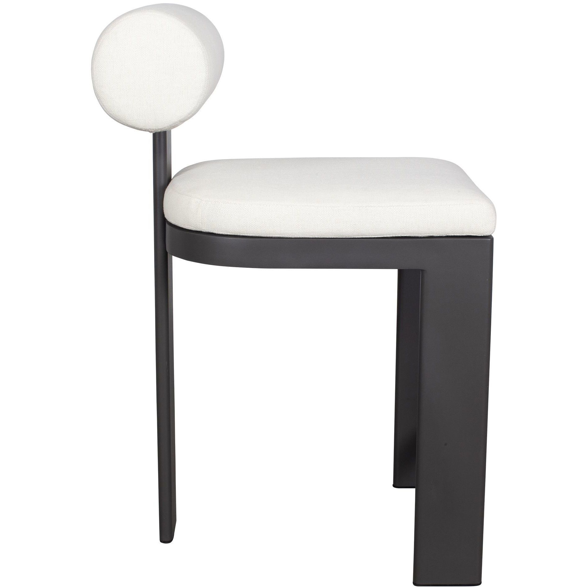 Bolster Back 38.5 inch Java Black and Oyster White Outdoor Counter Stool
