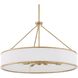 Algiers 8 Light 30 inch Textured Soft Gold Pendant Ceiling Light