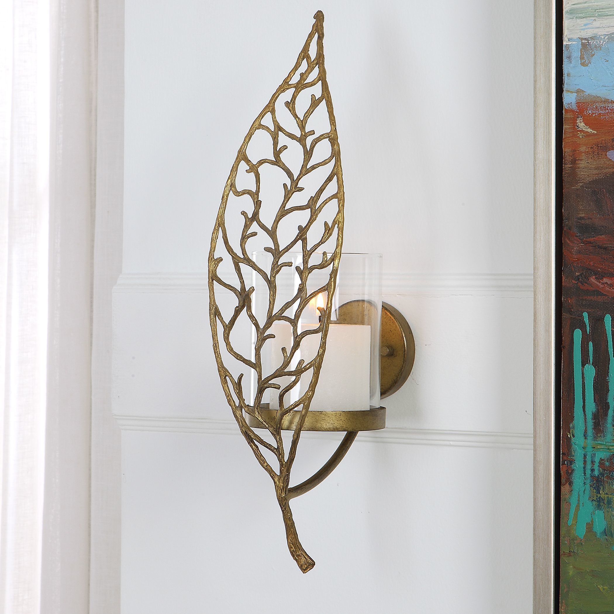 Woodland Treasure 17 X 6 inch Candle Sconce
