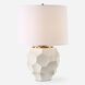 On Edge 28 inch 150.00 watt Chalk White Glaze and Antique Brass Table Lamp Portable Light