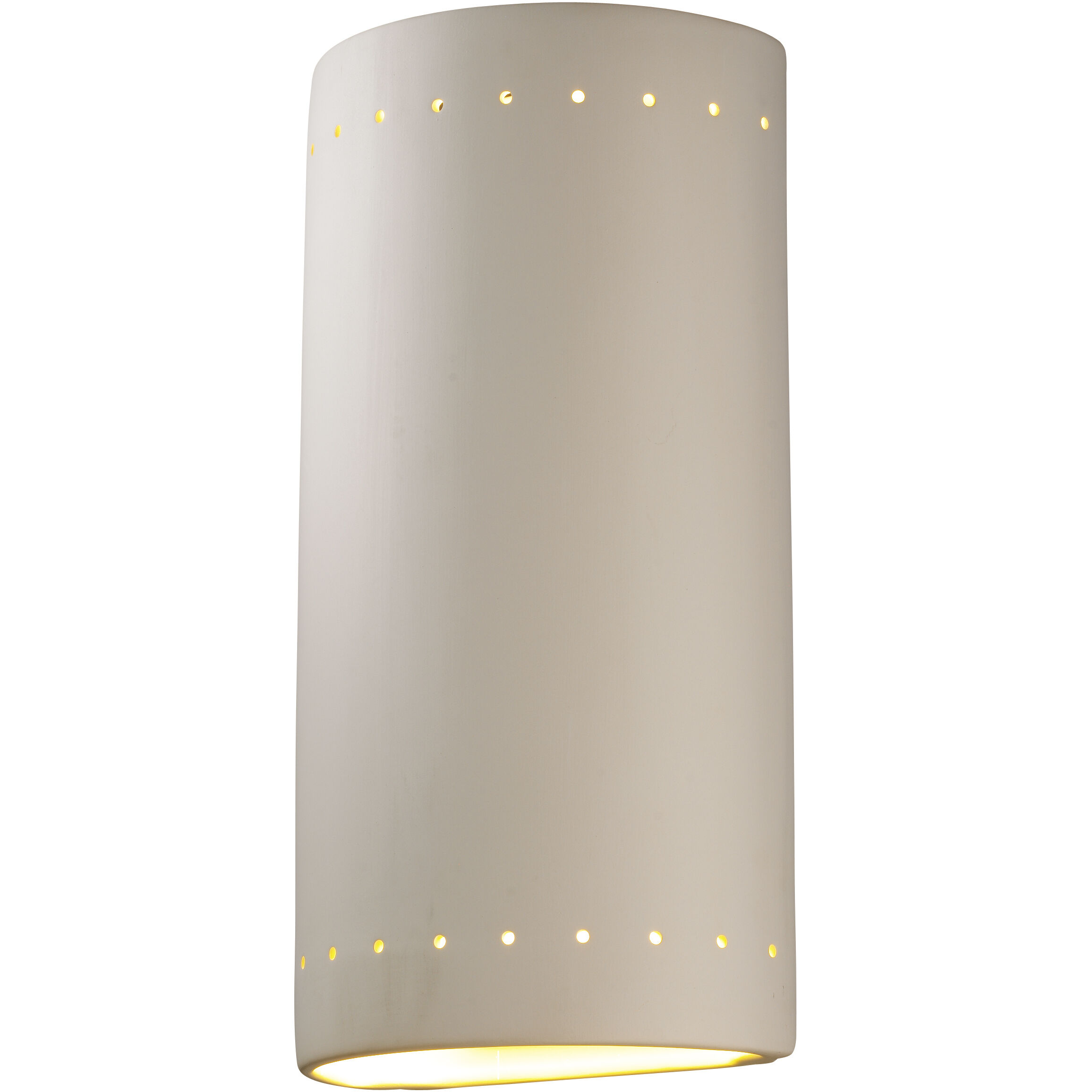 Ambiance Cylinder LED 10.75 inch White Crackle Wall Sconce Wall Light, Really Big