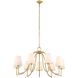 Seville 9 Light 42 inch Textured Gold Chandelier Ceiling Light
