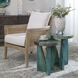 Nadette 21 X 18 inch Rich Blue-Green Stain Nesting Tables, Set of 2