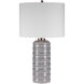 Alenon 28 inch 150 watt Light Gray Table Lamp Portable Light