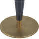 Luster 25.5 X 11.75 inch Navy Blue with Antique Brass Accents Accent Table