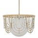 Arches 1 Light 20 inch Warm White and Natural Rattan Pendant Ceiling Light
