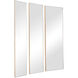 Rowling 47 X 16 inch Gold Wall Mirrors, Set of 3