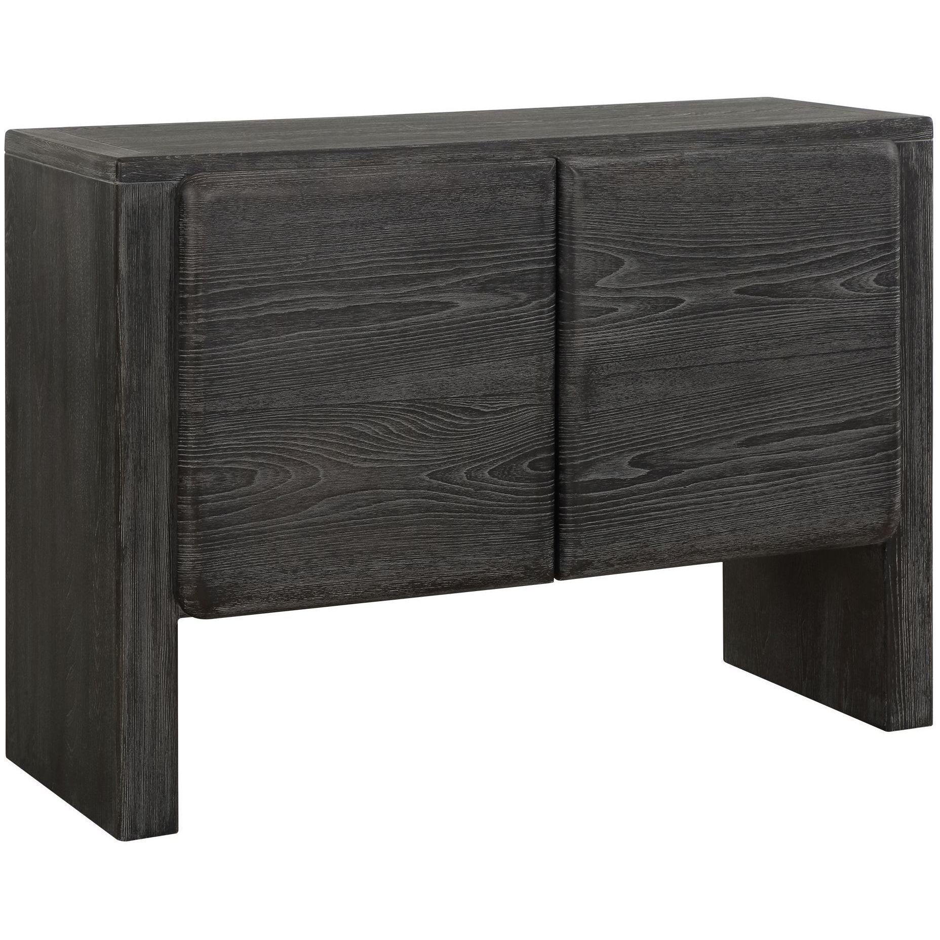 Bierk Dark Stain 2 Door Cabinet