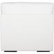 Refuge Arctic White Polyester Sofa, Armless