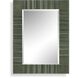 Quincey 40 X 30 inch Mottled Olive Green Mirror