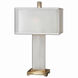 Athanas 29 inch 60 watt Alabaster Table Lamp Portable Light