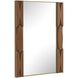 Macario 40 X 30 inch Walnut Veneer and Antique Gold Mirror