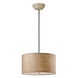 Dafina 3 Light 22 inch Antiqued Burlap Weave Hanging Shade Ceiling Light