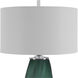 Esmeralda 29 inch 150 watt Green Glass Table Lamp Portable Light