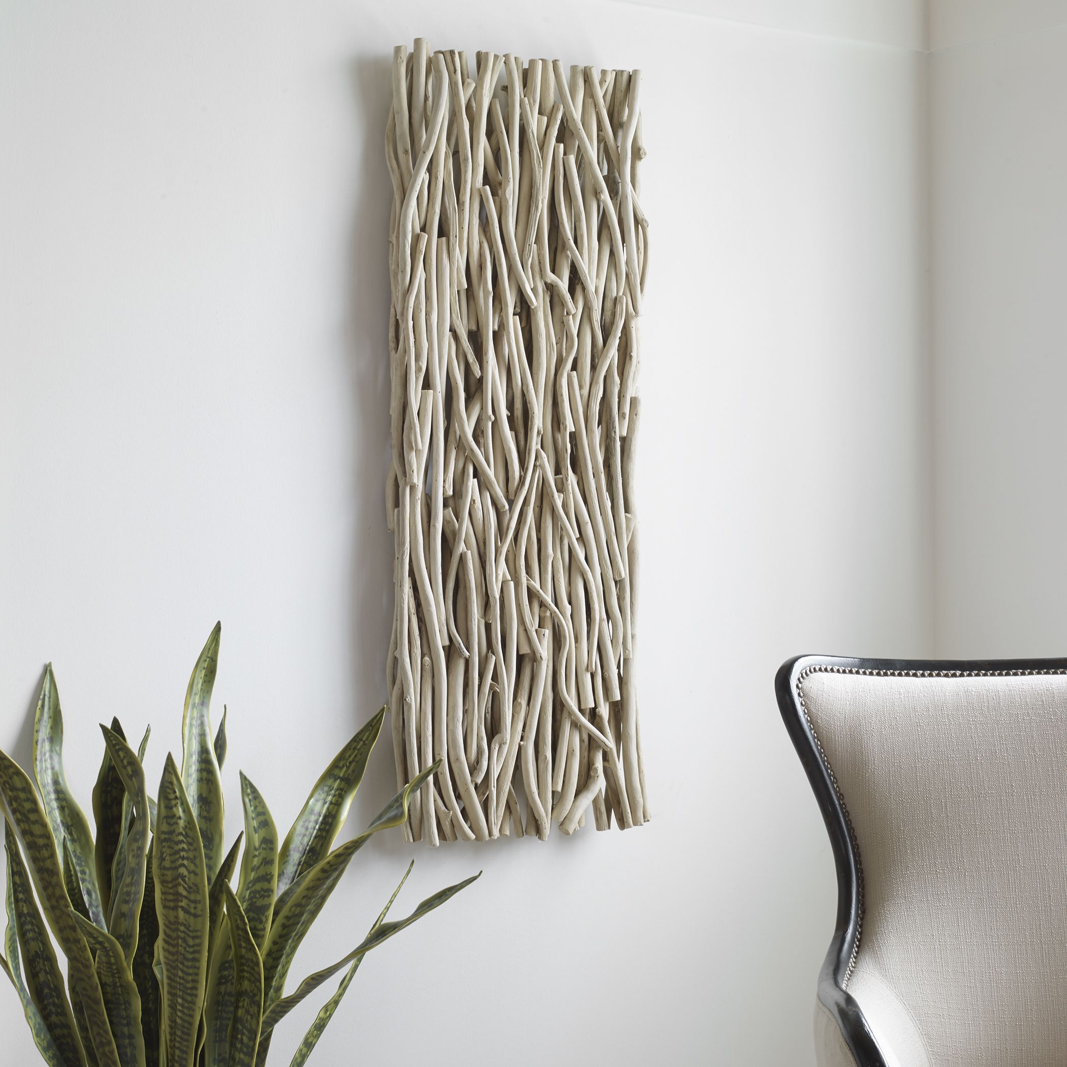 Gathered Teak Bleached Wood Wall Decor