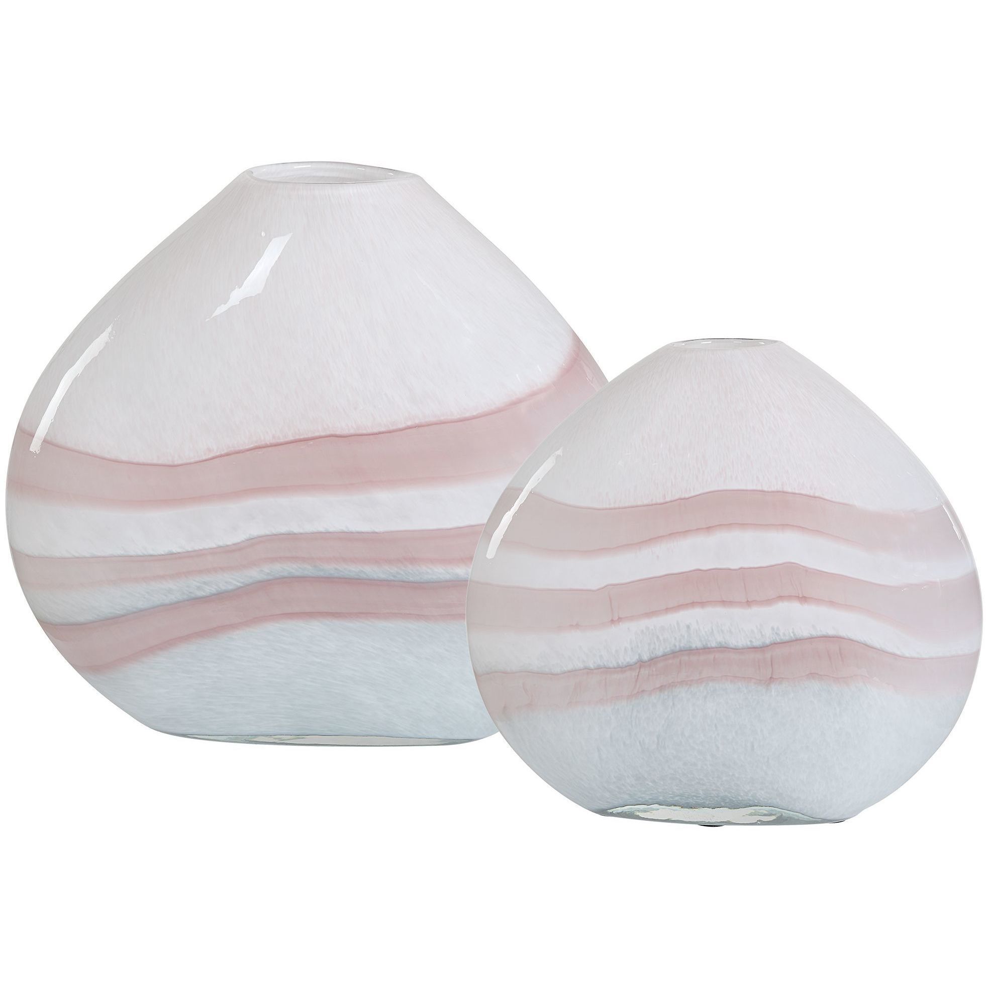 Blush 11.75 X 10.5 inch Vases, Set of 2
