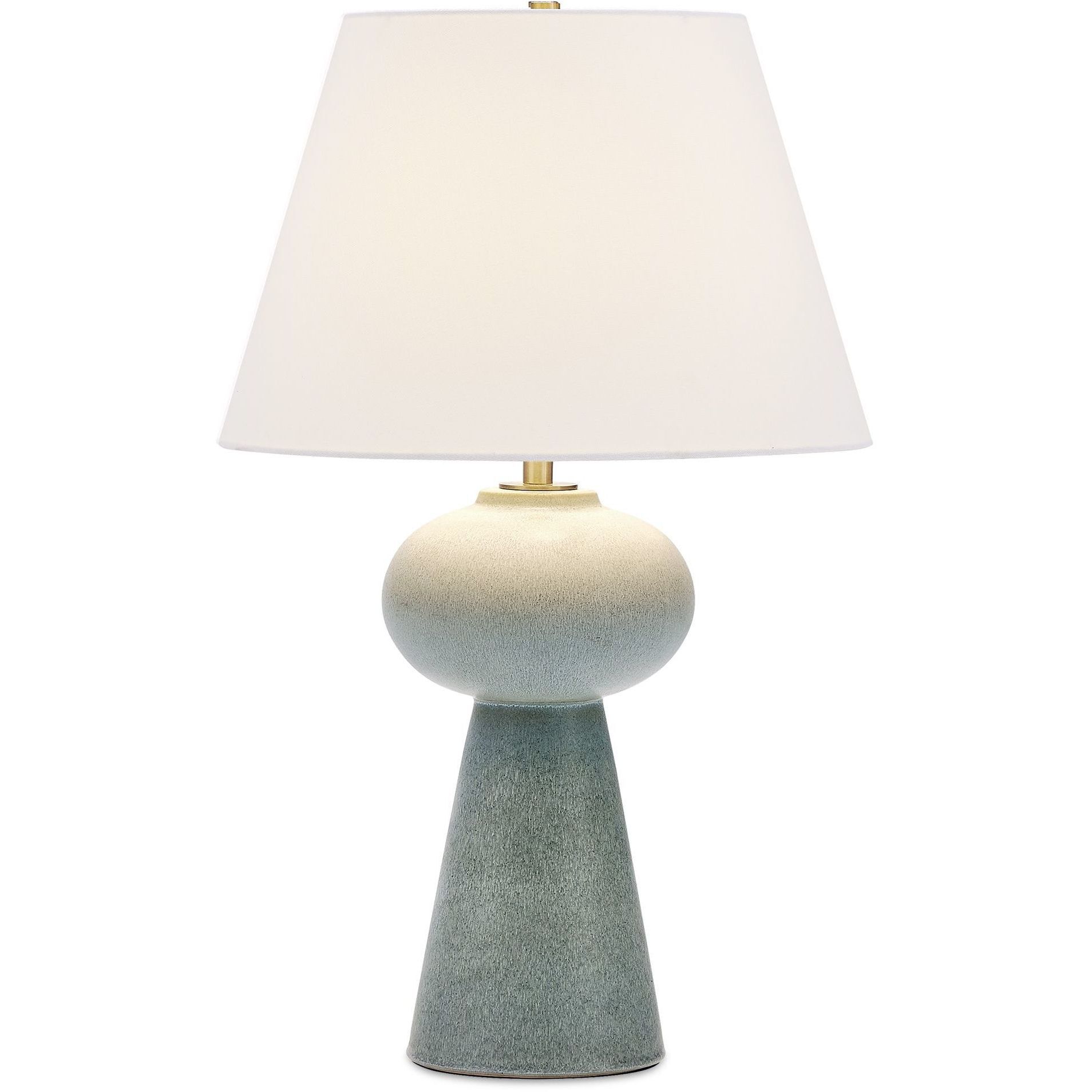 Elwyn 25.75 inch 150 watt Light Dusty Blue Glaze and Antique Brass Table Lamp Portable Light