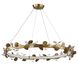 Biscotti 43.63 inch Bronze With Golden Highlight LED Chandelier Ceiling Light