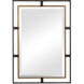 Carrizo 32 X 22 inch Gold and Bronze Wall Mirror