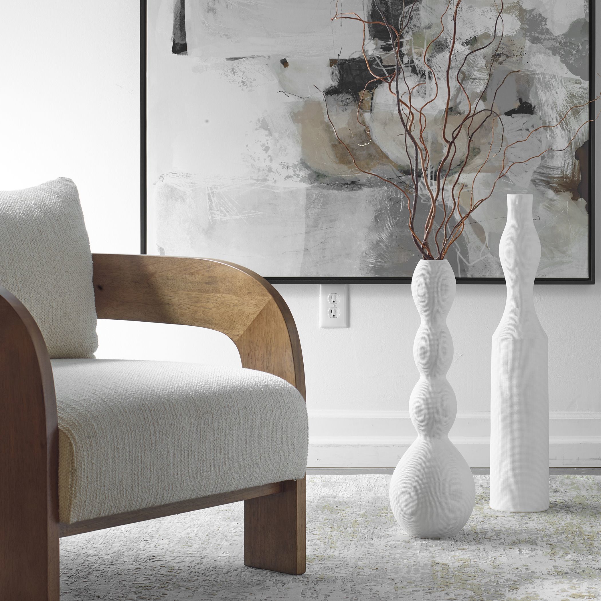 Forma 29.5 X 5.5 inch Vases, Set of 2