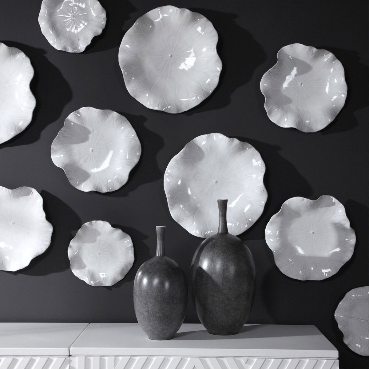 Abella Ceramic Wall Decor, Set of 3