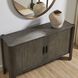 Drury Dark Gray Ceruse and Gunmetal Gray 2 Door Cabinet