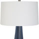 Teramo 32 inch 150 watt Blue Ombre and Brushed Nickel Table Lamp Portable Light