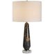Dames 26.75 inch 150.00 watt Dark Marble snd Antique Brass Table Lamp Portable Light
