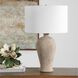 Torres 30 inch 150 watt Neutral Tones and Brass Table Lamp Portable Light