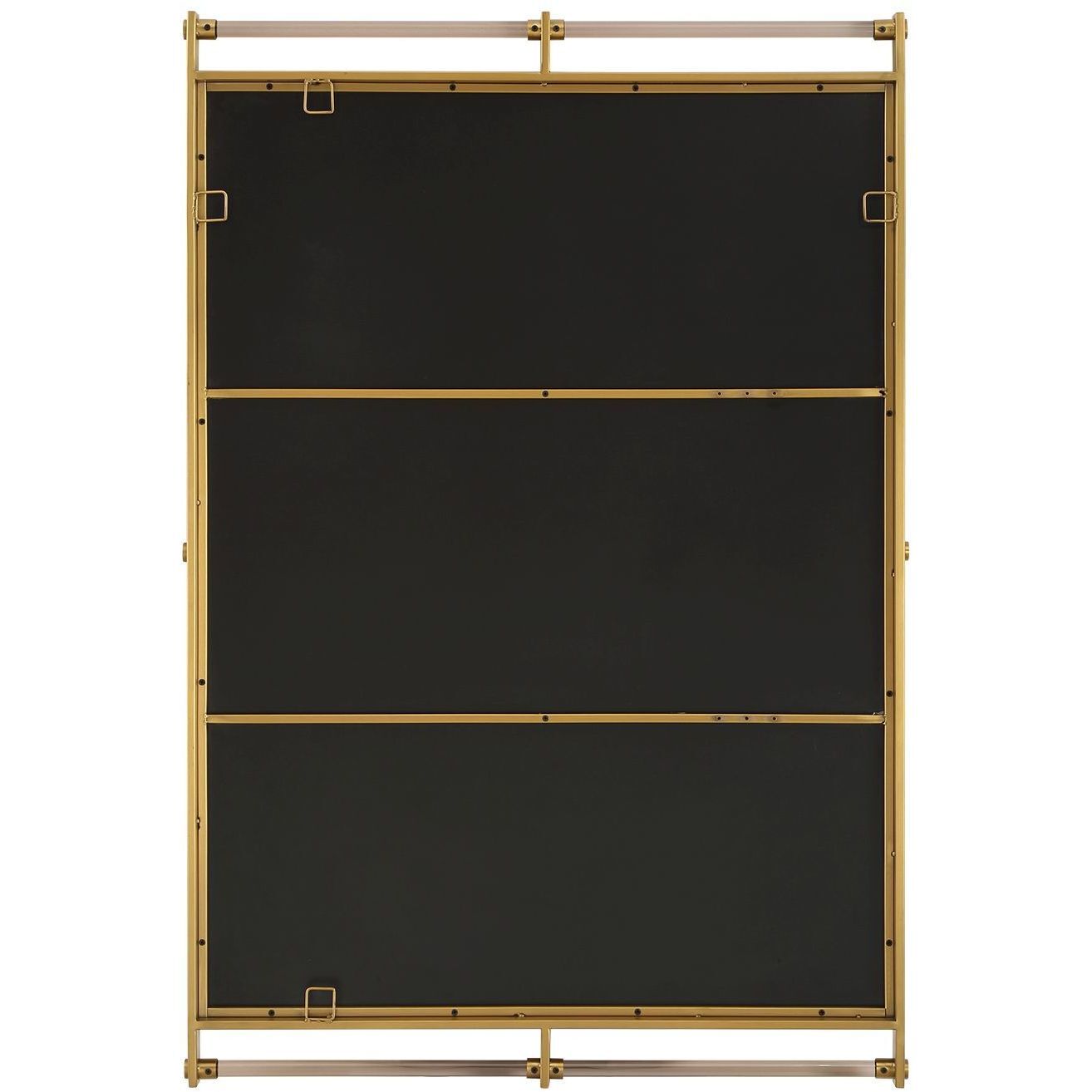 Ripoll 45.75 X 31.25 inch Antique Brass and Amber Acrylic Mirror