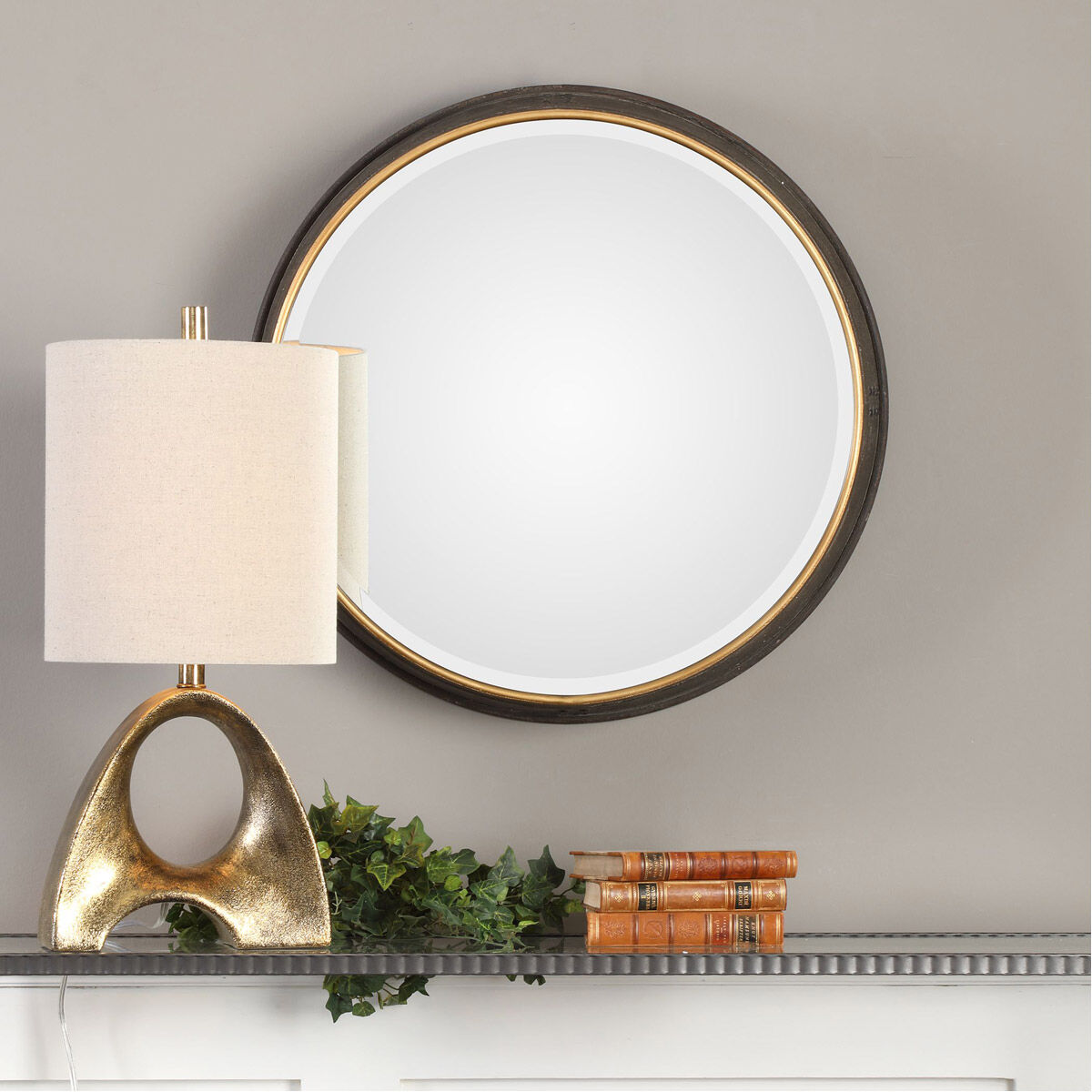 Sturdivant 27 X 27 inch Antiqued Gold Mirror
